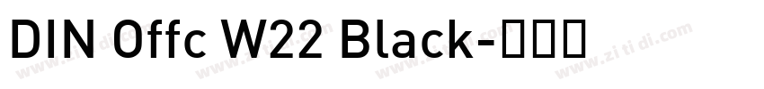DIN Offc W22 Black字体转换